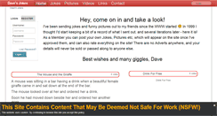 Desktop Screenshot of davesjokes.com